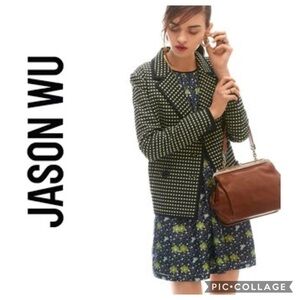 Miss Wu Green Jacquard Jacket NWT Sz 6 Women’s
